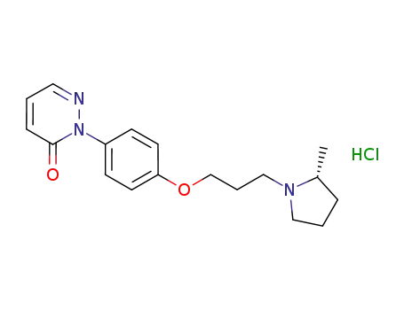 2-{4-[3-((R)-2-methylpyrrolidin-1-yl)propoxy]phenyl}-2H-pyridazin-3-one hydrochloride