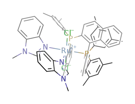 [Cl2Ru((R)-2,2'-bis(3,5-xylylphosphino)-1,1'-binaphthyl)(κN3-1-methylbenzimidazole)2]