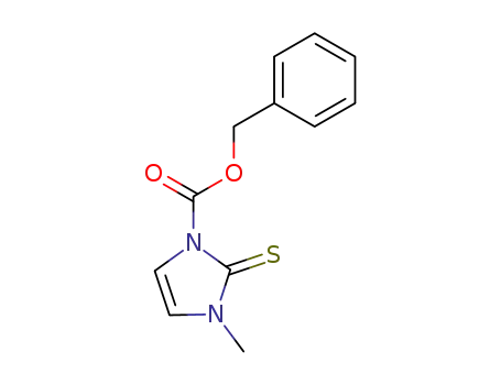 Molecular Structure of 100142-91-4 (3-methyl-2-thioxo-2,3-dihydro-imidazole-1-carboxylic acid benzyl ester)