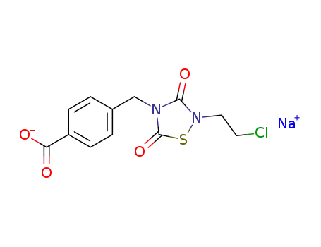 4-{4'-[2-(2'''-chloroethyl)-1,2,4-thiadiazolidine-3,5-dionyl]} sodium benzoate