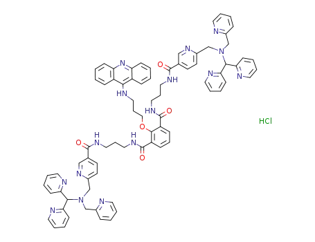 Molecular Structure of 1141722-16-8 (C<sub>78</sub>H<sub>74</sub>N<sub>16</sub>O<sub>5</sub>*ClH)