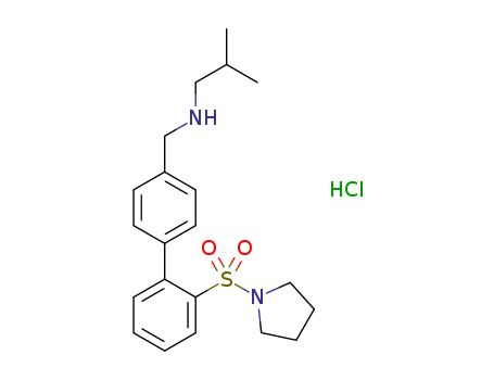 2-METHYL-N-((2-(PYRROLIDIN-1-YLSULFONYL)BIPHENYL-4-YL)METHYL)PROPAN-1-AMINE HYDROCHLORIDE