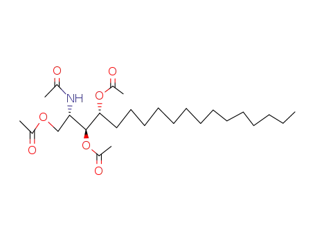 Molecular Structure of 13018-48-9 (N,O,O,O-tetraacetyl-D-ribo-phytosphingosine)