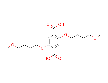 Molecular Structure of 1268617-10-2 (2,5-bis(4-methoxybutoxy)-1,4-benzene dicarboxylic acid)