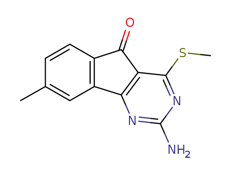 2-amino-8-methyl-4-(methylthio)-5H-indeno[1,2-d]pyrimidin-5-one