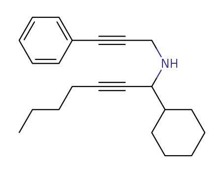 (+/-)-N-(1-cyclohexylhept-2-ynyl)-N-(3-phenylprop-2-ynyl)amine