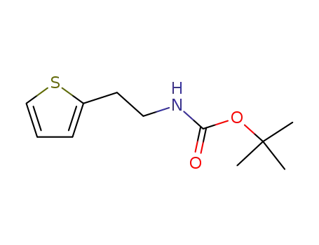 Molecular Structure of 381666-12-2 (tert-butyl (2-(thiophen-2-yl)ethyl)carbamate)
