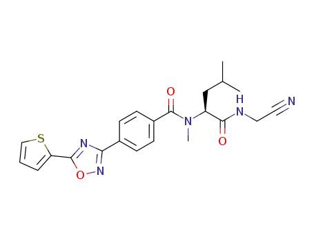 N-{4-[5-(2-thienyl)-1,2,4-oxadiazol-3-yl]benzoyl}-N-methylleucyl-glycine-nitrile