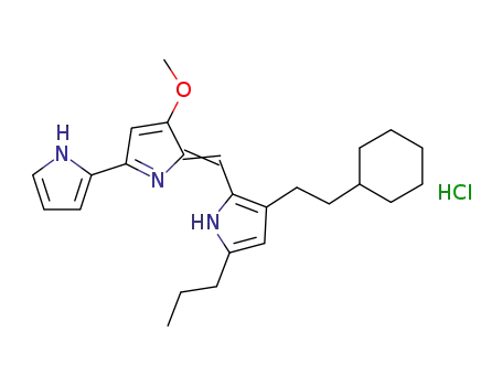 5'-[3-(2-cyclohexyl-ethyl)-5-propyl-1H-pyrrol-2-ylmethylene]-4'-methoxy-1H,5'H-[2,2']bipyrrolyl hydrochloride