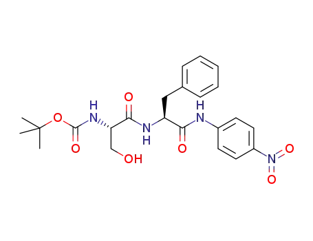 Molecular Structure of 95363-80-7 (L-Phenylalaninamide,
N-[(1,1-dimethylethoxy)carbonyl]-L-seryl-N-(4-nitrophenyl)-)