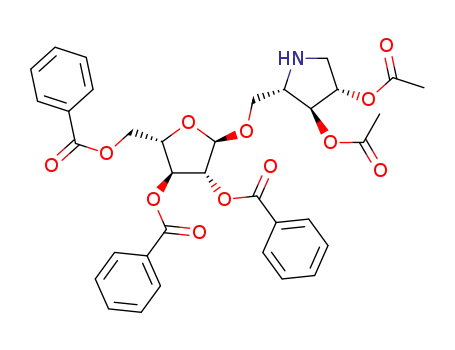 (2S,3S,4S)-3,4-diacetoxy-2-[(2,3,5-tri-O-benzoyl-α-L-arabinofuranosyloxy)methyl]pyrrolidine