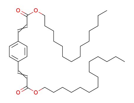 Molecular Structure of 113736-30-4 (2-Propenoic acid, 3,3'-(1,4-phenylene)bis-, ditetradecyl ester)