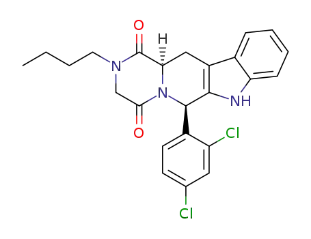 (6R,12aR)-6-(2,4-dichlorophenyl)-2-butyl-2,3,6,7,12,12a-hexahydropyrazino[1',2':1,6]pyrido[3,4-b]indole-1,4-dione