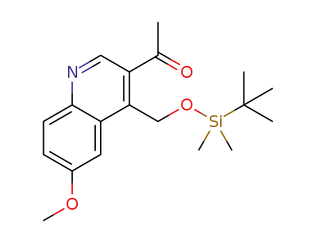 1-[4-(tert-butyldimethylsilyloxymethyl)-6-methoxyquinolin-3-yl]ethanone