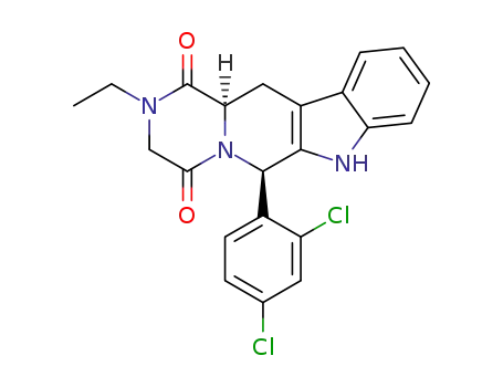 (6R,12aR)-6-(2,4-dichlorophenyl)-2-ethyl-2,3,6,7,12,12a-hexahydropyrazino[1',2':1,6]pyrido[3,4-b]indole-1,4-dione