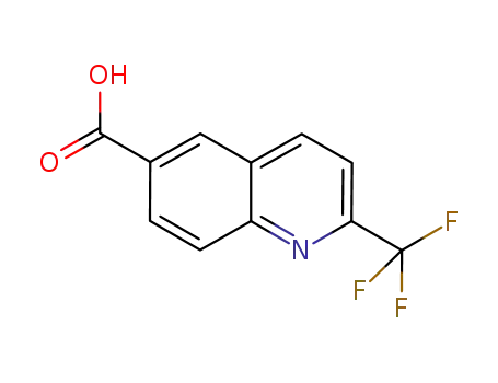Molecular Structure of 952182-51-3 (2-(trifluoromethyl)quinoline-6-carboxylic acid)