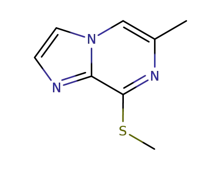 Molecular Structure of 1094070-46-8 (6-Methyl-8-methylsulfanyl-imidazo[1,2-a]pyrazine)