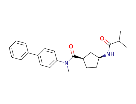 (1R,3S)-3-isobutyrylamino-cyclopentanecarboxylic acid N-biphenyl-4-yl-N-methyl-amide