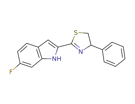 2-(6-fluoroindole-2-yl)-4-phenylthiazoline