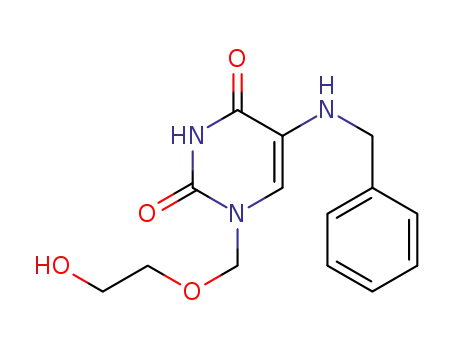 1-(2'-hydroxyethoxymethyl)-5-(benzylamino)uracil