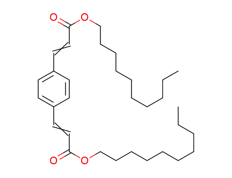Molecular Structure of 95265-08-0 (2-Propenoic acid, 3,3'-(1,4-phenylene)bis-, didecyl ester)