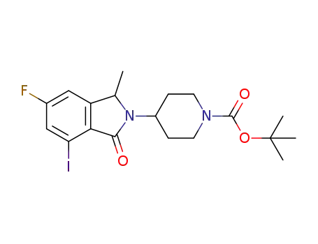 tert-butyl-4-(6-fluoro-4-iodo-1-methyl-3-oxo-1,3-dihydro-2H-isoindol-2-yl)piperidine-1-carboxylate