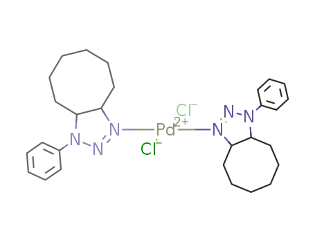 trans-dichlorobis(11-phenyl-9,10,11-triazabicyclo[6.3.0]undec-9-ene)palladium(II)