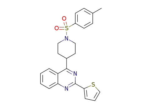 2-(thiophen-2-yl)-4-(1-tosylpiperidin-4-yl)quinazoline