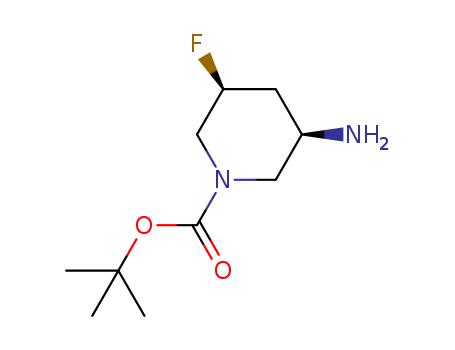tert-butyl (3R,5S)-3-amino-5-fluoropiperidine-1-carboxylate