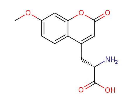 Molecular Structure of 133083-29-1 (2-amino-3-(7-methoxy-4-coumaryl)propionic acid)