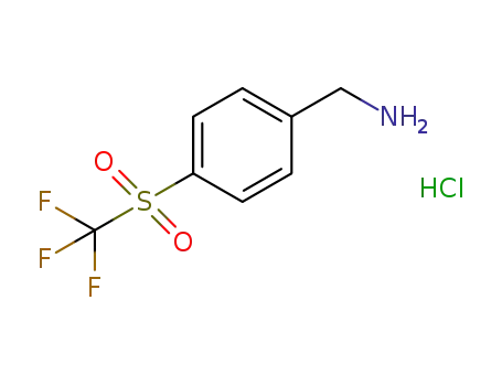 4-((trifluoromethyl)sulfonyl)benzylamine hydrochloride