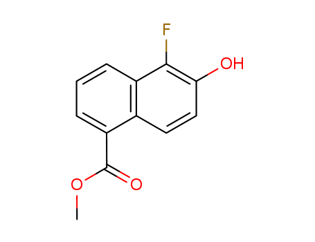 1-Naphthalenecarboxylicacid, 5-fluoro-6-hydroxy-, methyl ester
