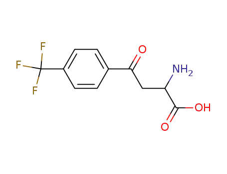 Molecular Structure of 168154-90-3 (DL-2-AMINO-4-(4-TRIFLUOROMETHYLPHENYL)-4-OXOBUTANOIC ACID HCL)