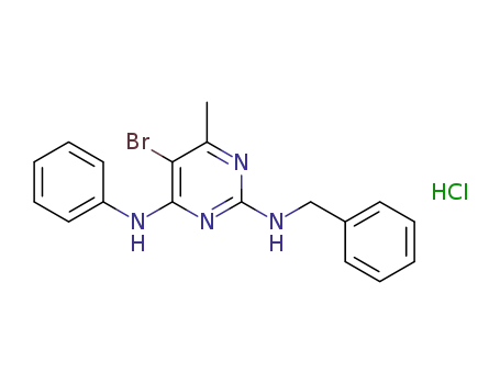 2-benzylamine-5-bromo-6-methyl-4-phenylaminopyrimidine hydrochloride