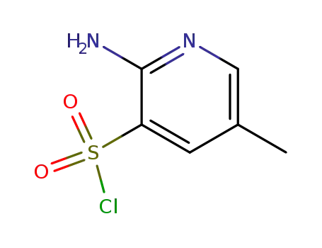 Molecular Structure of 162010-70-0 (2-aMino-5-Methylpyridine-3-sulfonyl chloride)