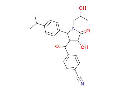 4-[4-hydroxy-1-(2-hydroxypropyl)-2-(4-isopropylphenyl)-5-oxo-2,5-dihydro-1H-pyrrole-3-carbonyl]benzonitrile