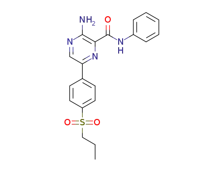 3-amino-N-phenyl-6-(4-(propylsulfonyl)phenyl)pyrazine-2-carboxamide