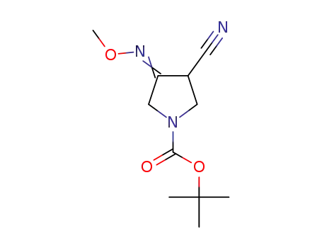 4-cyano-3-methoxyimino-1-(N-tert-butoxycarbonyl)pyrrolidine