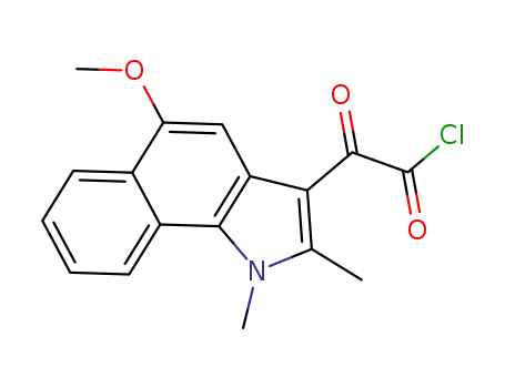 2-(5-methoxy-1,2-dimethyl-1H-benzo[g]indol-3-yl)oxoacetyl chloride