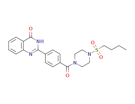 2-(4-(4-(butylsulfonyl)piperazine-1-carbonyl)phenyl)quinazolin-4(3H)-one