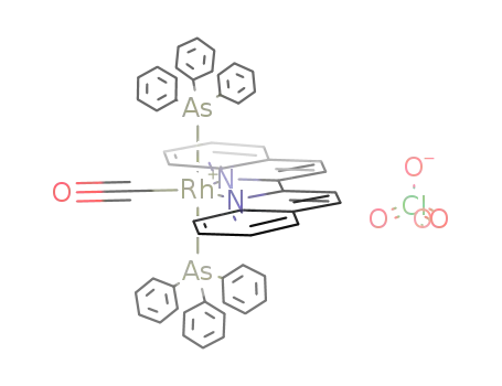 [Rh(CO)(C<sub>18</sub>H<sub>12</sub>N<sub>2</sub>)(As(C<sub>6</sub>H<sub>5</sub>)3)2]<sup>(1+)</sup>*ClO<sub>4</sub><sup>(1-)</sup>=[Rh(CO)(C<sub>18</sub>H<sub>12</sub>N<sub>2</sub>)(As(C<sub>6</sub>H<sub>5</sub>)3)2]ClO<sub>4</sub>