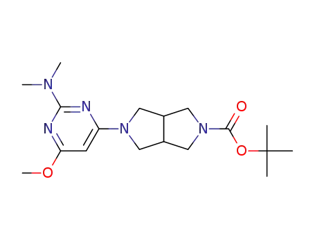 5-(2-dimethylamino-6-methoxy-pyrimidin-4-yl )-hexahydro-pyrrolo[3,4-c]pyrrole-2-carboxylic acid tert-butyl ester