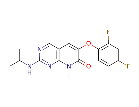 6-(2,4-difluorophenoxy)-2-isopropylamino-8-methyl-8H-pyrido[2,3-d]pyrimidin-7-one