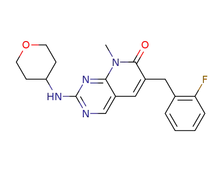 6-(2-fluorobenzyl)-8-methyl-2-(tetrahydro-2H-pyran-4-ylamino)pyrido[2,3-d]pyrimidin-7(8H)-one