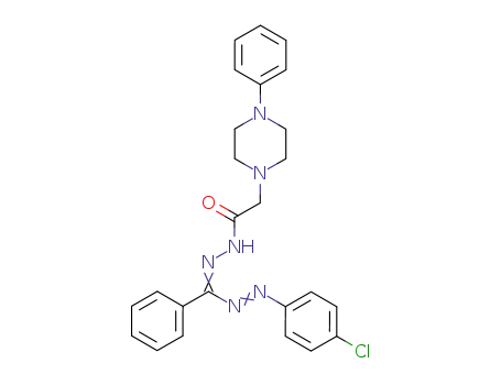 1-{(E)-[(E)-[2-(4-chlorophenyl)hydrazinylidene](phenyl)methyl]diazenyl}-2-(4-phenylpiperazin-1-yl)ethanone