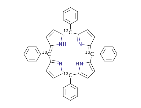 Molecular Structure of 130471-43-1 (meso-α,β,γ,δ-(13)C-tetraphenylporphyrin)