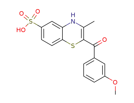 2-(3-Methoxy-benzoyl)-3-methyl-4H-benzo[1,4]thiazine-6-sulfonic acid
