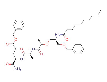 N-<(2RS,2'S)-2-<2-(benzyloxymethyl)-2-(decanoylamino)ethoxy>propanoyl>-L-alanyl-D-isoglutamine benzyl ester