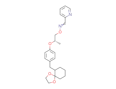 Pyridine-2-carbaldehyde O-{(S)-2-[4-(1,4-dioxa-spiro[4.5]dec-6-ylmethyl)-phenoxy]-propyl}-oxime