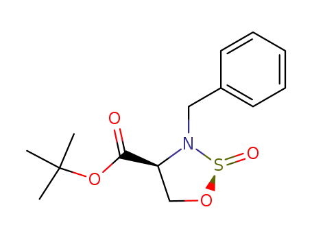 N-benzyl-(2R)-oxo-1,2,3-oxathiazolidine-(4S)-carboxylic acid tert-butyl ester